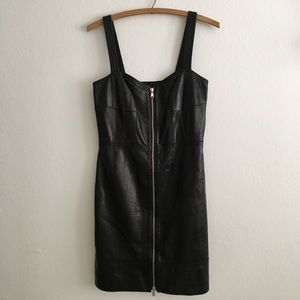 Marc Jacobs Lambskin Bustier Mini Dress